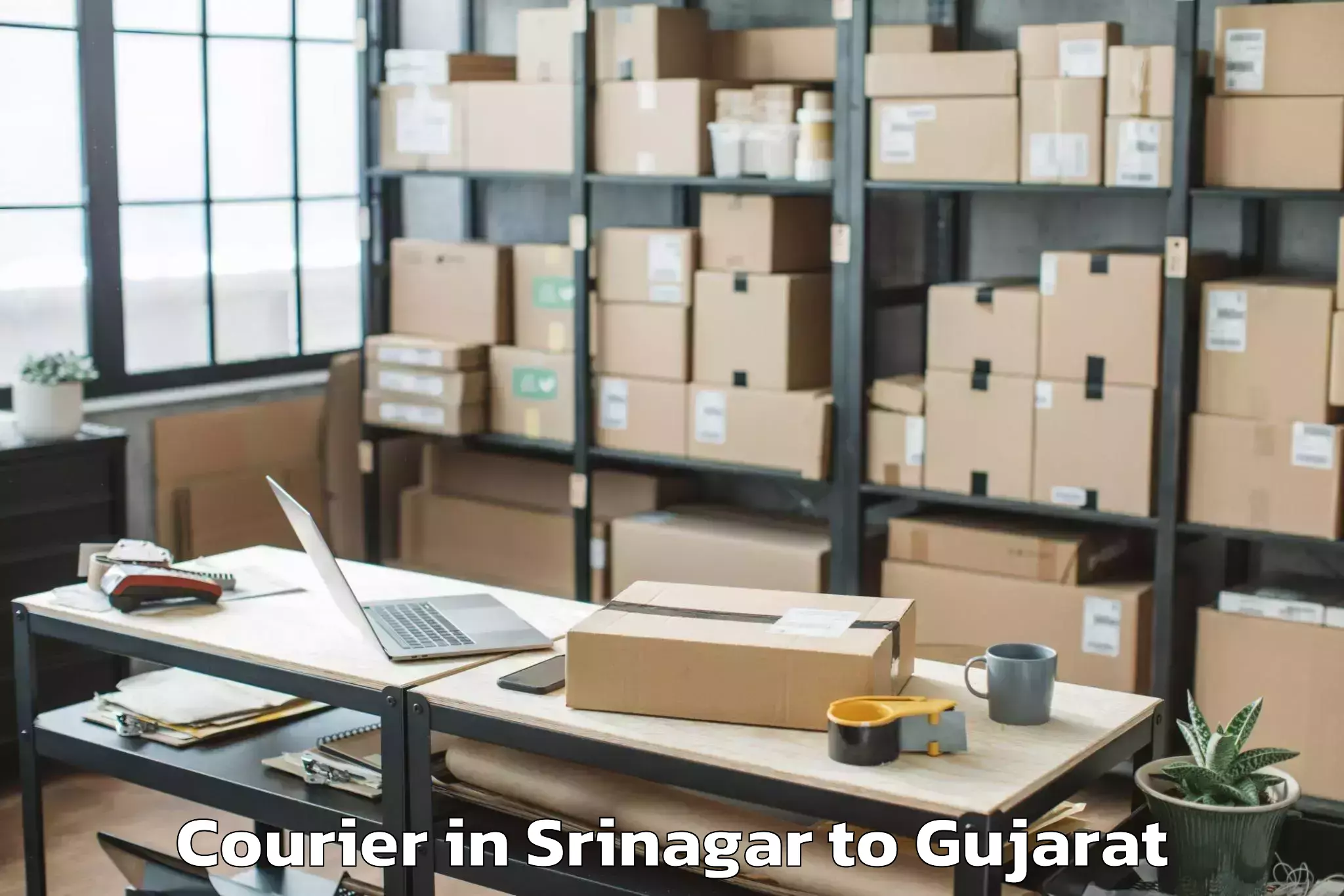 Professional Srinagar to Kapadvanj Courier